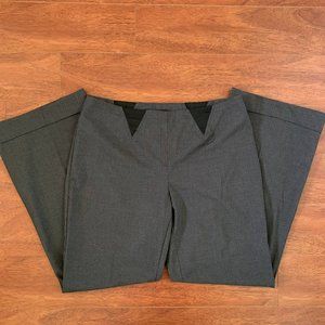 Grey Pinstripe Pull-On Pants